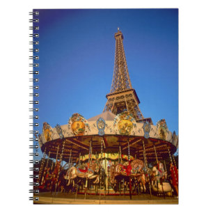 Carrousel, Eiffel Tower, Paris, France Notebook