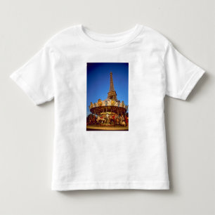 Carrousel, Eiffel Tower, Paris, France Toddler T-Shirt