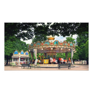 Carrousel in the Tuileries, Paris, France Photo Print