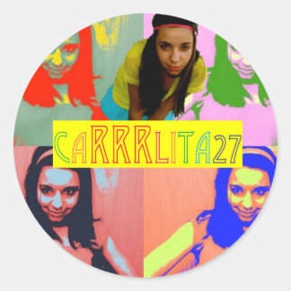 Carrrlita27 Stickers! Classic Round Sticker