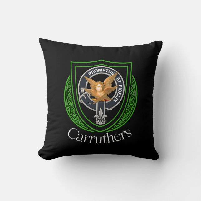 Carruthers Scottish Clan Crest Cushion (Front)