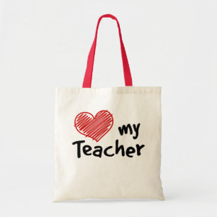 Carry a Love My Teacher Tote Bag