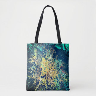 Carry case with art in focus tote bag