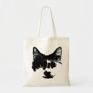 Carry Chaos – Inked Cat Tote Bag