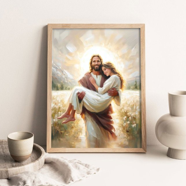 Carry Her Home, Modern Christian Art, Jesus Heals  Poster (Creator Uploaded)
