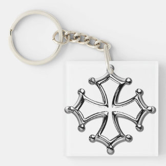 Carry-key square occitan Cross Key Ring