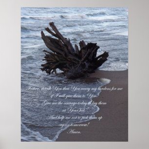 Carry my burdens Inspirational poster