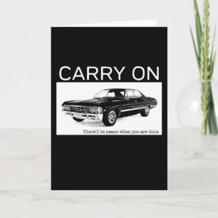 Carry On 1967 Chevrolet Impala Tribute Design Card