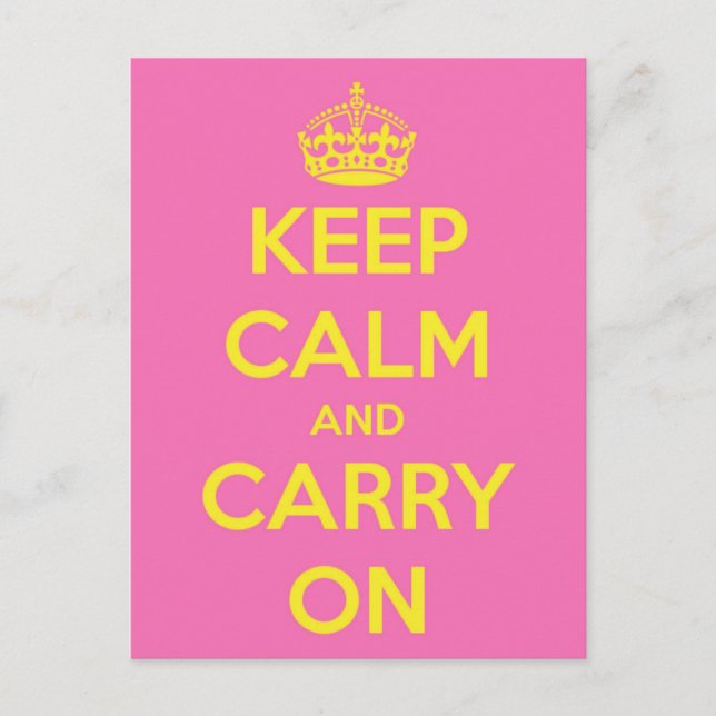 Carry On Bubblegum and Sunshine Postcard (Front)