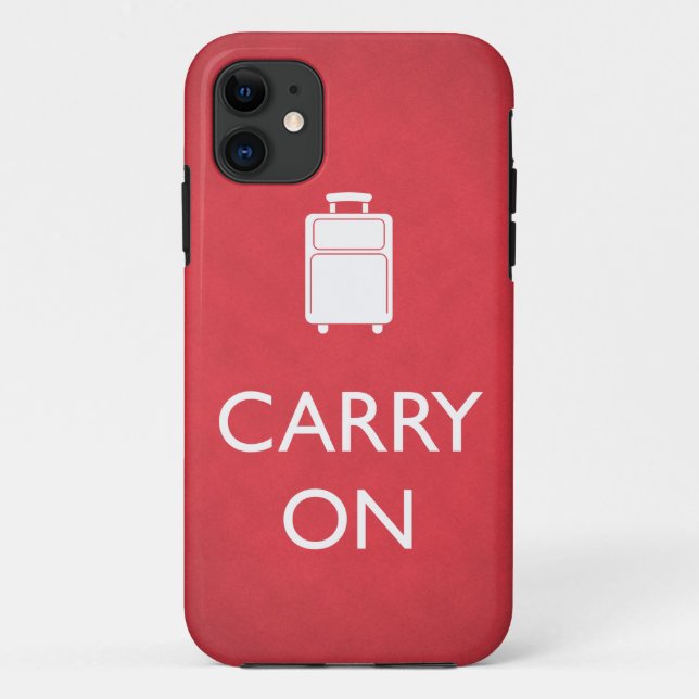 Carry On Luggage Funny Meme Case-Mate iPhone Case (Back)