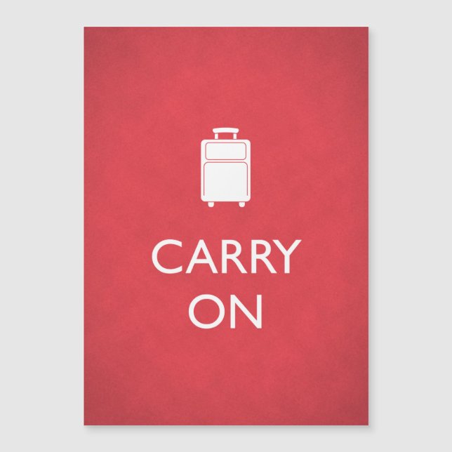 CARRY ON - Luggage - Funny Red (Front)