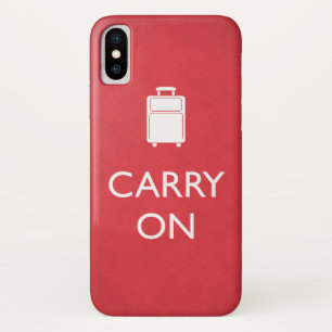 CARRY ON - Luggage - Funny Red iPhone X Case