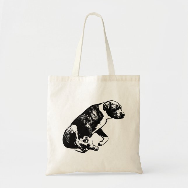 Carry the Pause – Inked Sit Tote Bag (Front)