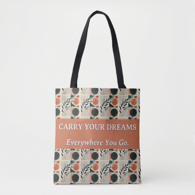 Carry your dreams Shoulder Tote bag (Front)