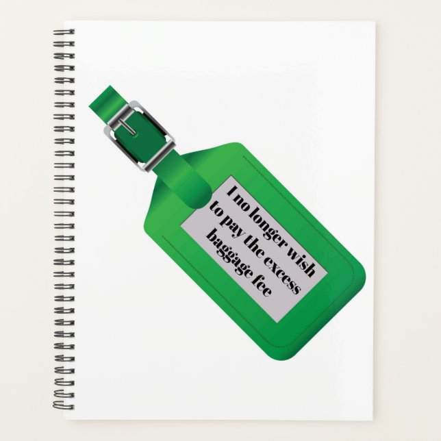 Carry your own baggage planner (Front)
