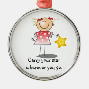 Carry Your Star Empowering Girl Ornament