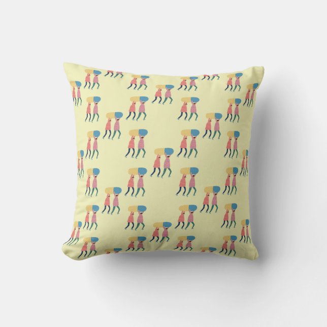 Carrying A Pill Pattern Cushion (Front)