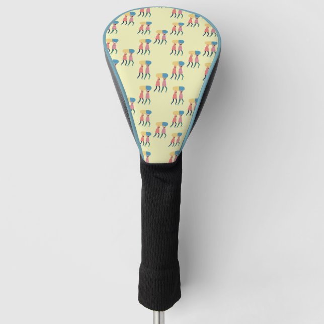 Carrying A Pill Pattern Golf Head Cover (Front)