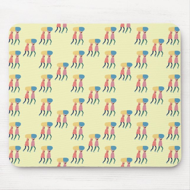 Carrying A Pill Pattern Mouse Pad (Front)