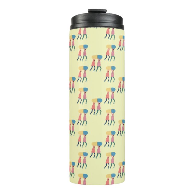 Carrying A Pill Pattern Thermal Tumbler (Front)