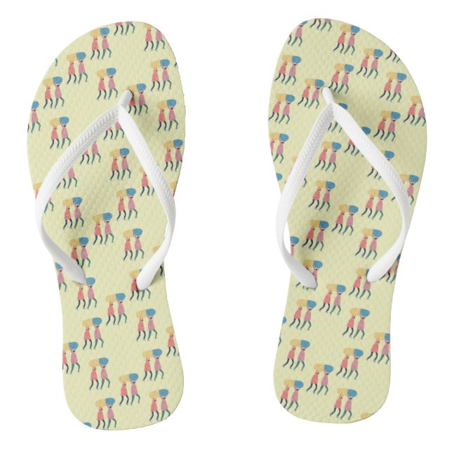 Carrying A Pill Pattern Thongs (Footbed)