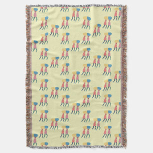 Carrying A Pill Pattern Throw Blanket