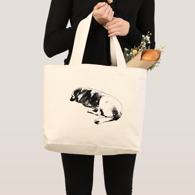 Carrying a Slower Rhythm Large Tote Bag (Front (Product))