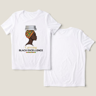  Carrying Black Excellence - Kente Headwrap Books  Tri-Blend Shirt
