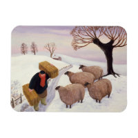 Carrying Hay to the Sheep in Winter