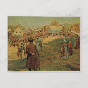 Carrying Powder to Perry at Lake Erie, 1911 Postcard