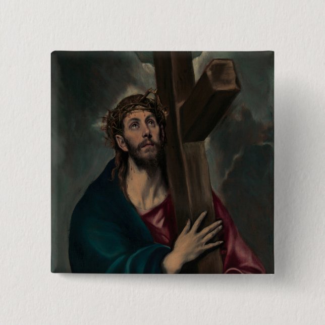 Carrying the Cross 15 Cm Square Badge (Front)