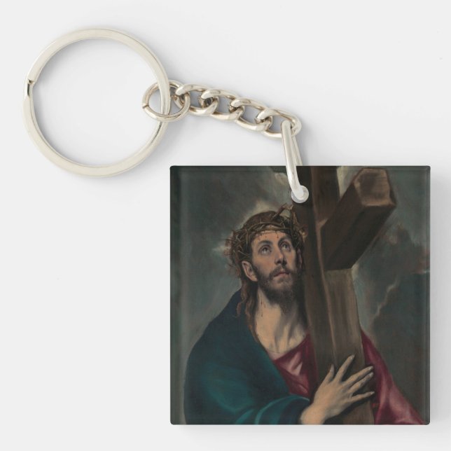 Carrying the Cross Key Ring (Front)
