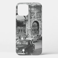 Cars and ancient monuments Rome Italyvintage, ital