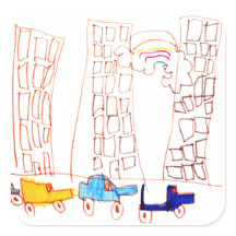 Cars and Building Stickers