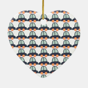 Cars and More Cars Ceramic Ornament