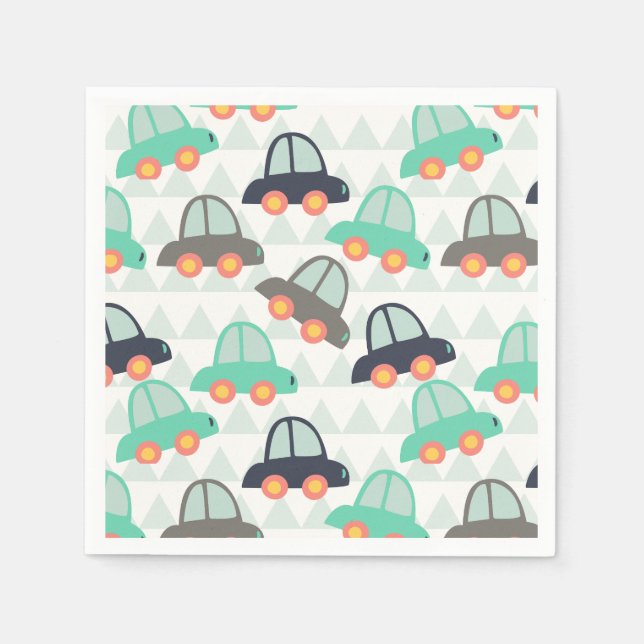 Cars and More Cars Napkin (Front)
