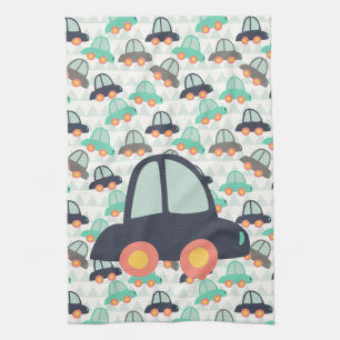 Cars and More Cars Tea Towel