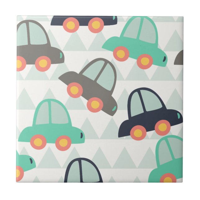 Cars and More Cars Tile (Front)