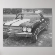 Cars black car poster