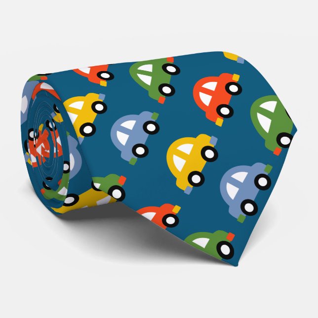 cars design tie (Rolled)