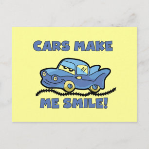 Cars Make Me Smile T-shirts and Gifts Postcard