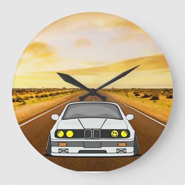 Cars Motorsport Large Clock (Front)