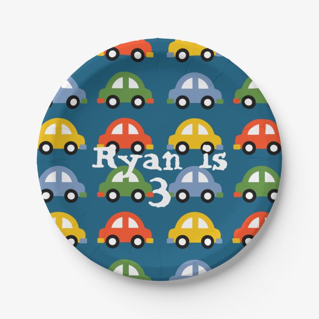 Cars paper plate (Front)
