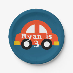 Cars paper plate