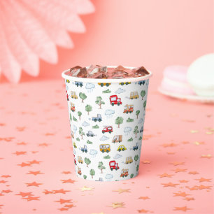 Cars Pattern Paper cup