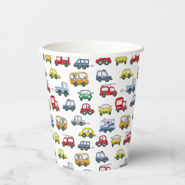 Cars Pattern Paper cup (Front)