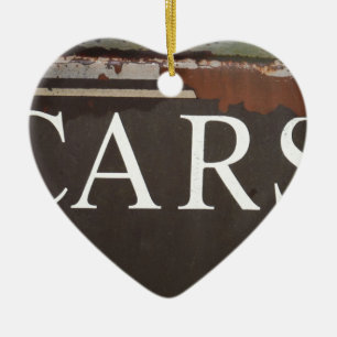 CARS  Tow Truck Vintage Car Sign Ceramic Ornament