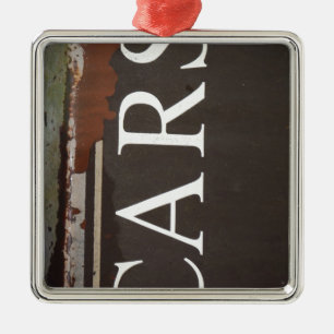 CARS Tow Truck Vintage Car Sign Metal Ornament