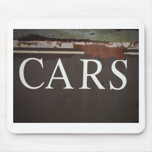 CARS  Tow Truck Vintage Car Sign Mouse Pad (Front)