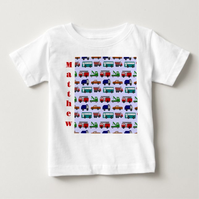 Cars, Trucks, Buses  Baby T-Shirt (Front)